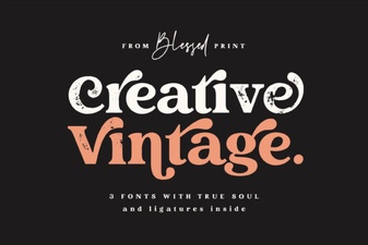 Vintage Fonts for Modern Creative Projects