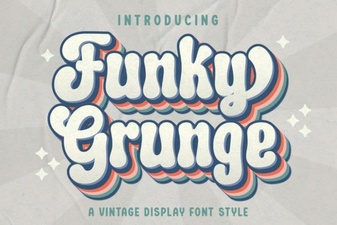 Funky Grunge Fonts for Bold Creative Projects
