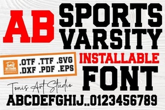 Sports Varsity Font Styles & Design Tips