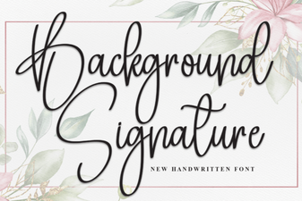 Creative Backgrounds with Signature Fonts for Designers