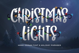 Festive Font Ideas for Christmas Light Projects