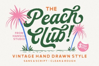 Peach Club Font: Creative Typography Projects