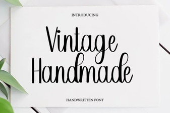 Designing with Vintage Handmade Font Creativity